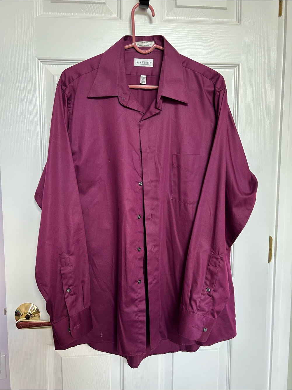 Van Heusen Plum Button-Up Shirt